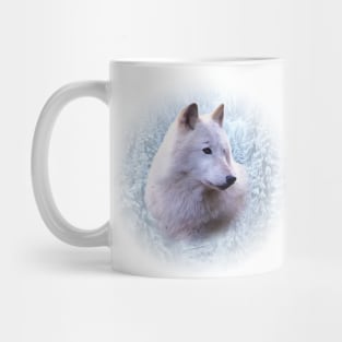 White wolf Mug